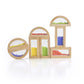 Guidecraft Rainbow Blocks - Crystal Bead: Kids Educational And Learning Building Toys - Preschool Stacking Blocks