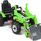 Glacer Ride On Excavator, 12V Battery Powered Digger W/ 2 Speeds, Forward & Backward, Front Loader Bucket, Horn, Safety Belt, El