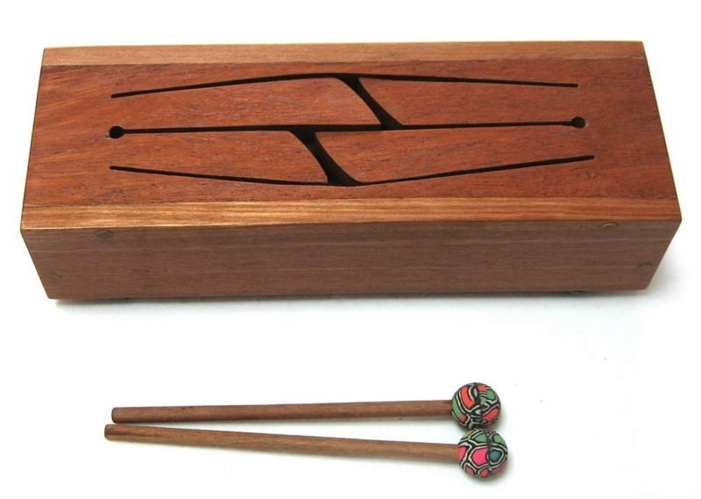 Mahogany Wood Tongue Drum Slit Tongue Log Drum With Mallets 4 Notes, Professional Sound / Quality  Jive Brand