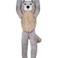 Deluxebase EcoBuddiez Tree Huggers - Wolf from 72cm Hanging Soft Toy Made from Recycled Plastic Bottles. Eco-Friendly Soft and C