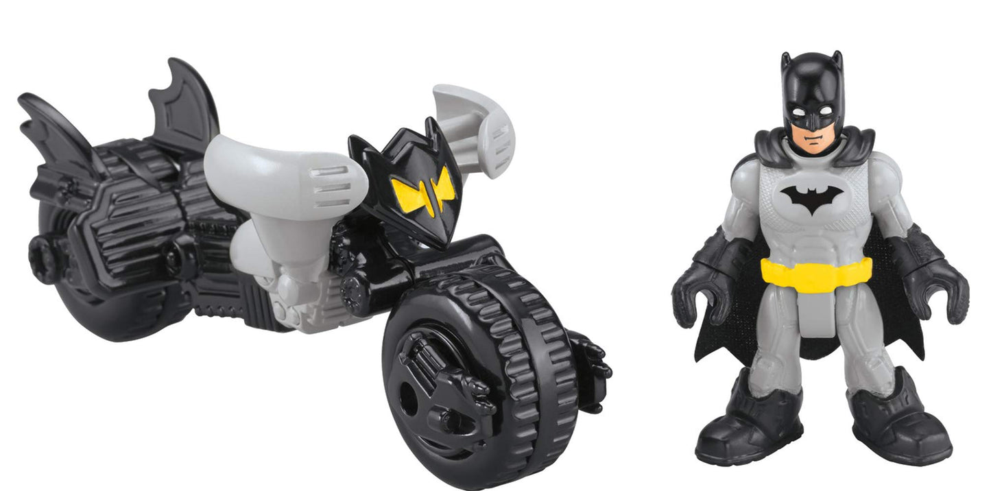 Fisher-Price Fwk36 Imaginext Dc Super Friends Batman& Batpod Figure, Multicolor