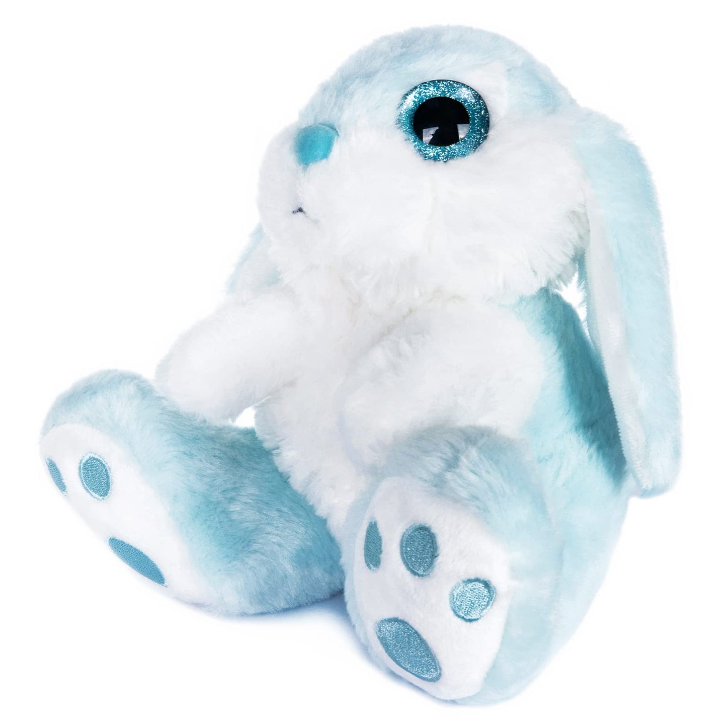 My OLi Plush Bunny Toy - 8.5" Blue Floppy Ear Stuffed Animal for Kids & Babies