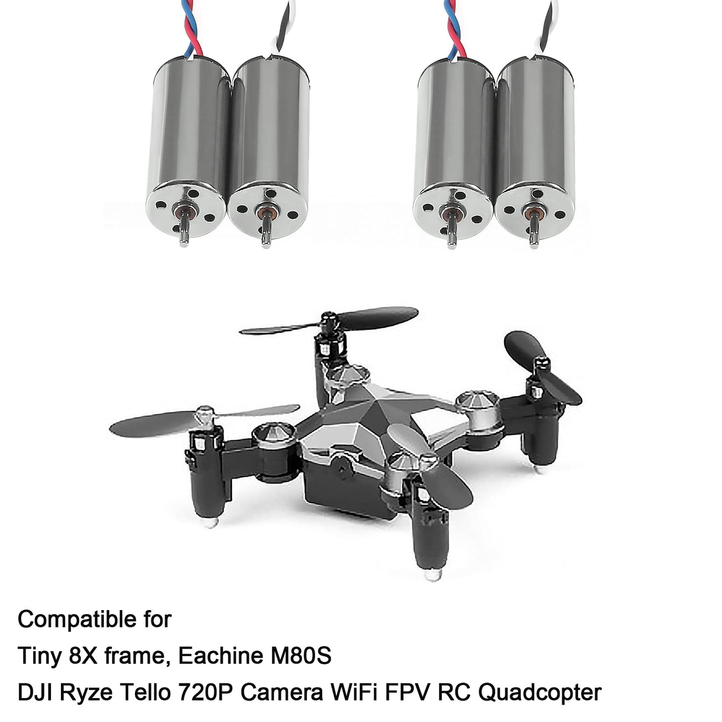 Aediko 10Pcs 8520 Brushed Motors 8.5X20Mm Motor 3-5V 0.15A 35000Rpm-50000Rpm 8520 Motor Hollow Cup Drone Motor Mini Dc Motors