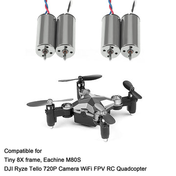 Aediko 10Pcs 8520 Brushed Motors 8.5X20Mm Motor 3-5V 0.15A 35000Rpm-50000Rpm 8520 Motor Hollow Cup Drone Motor Mini Dc Motors