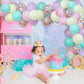 Sweet Ice Cream Party Balloon Arch Garland Pastel Macaron Popsicle Confetti Balloon Summer Ice Cream Theme Party Decor For Baby