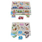 CALANDIS?2pcs Wooden Peg Jigsaw Puzzle Kids Preschool Educational Toys | Preschool Toys & Pretend Play