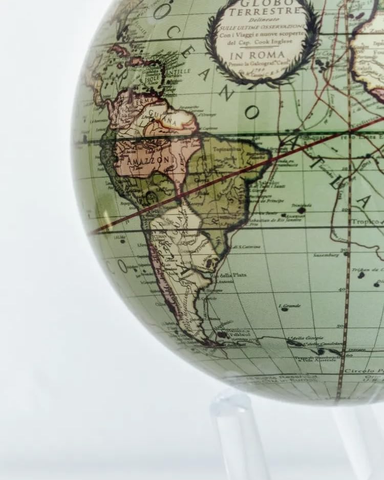 Mova Globe Antique Terrestrial Green 4.5'