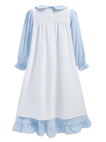 Pioneer Dresses For Girls Prairie Colonial Costume Long Sleeves Laura Ingalls Pilgrim Costume 11-12Y