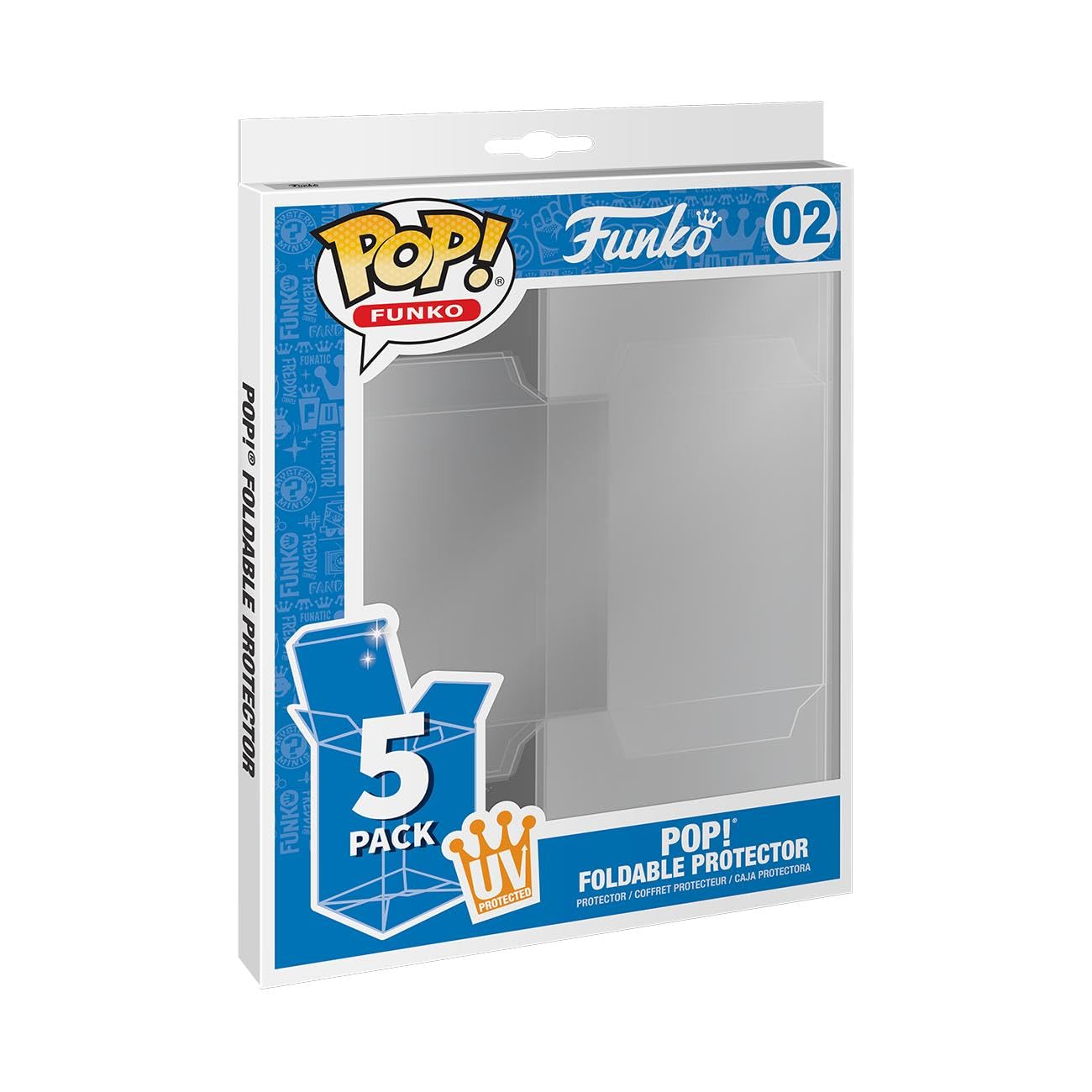 Funko Pop Pop! 5 Pack Foldable Pop Protector Cases - Uv Protected, Multicolor, Standard (53008)