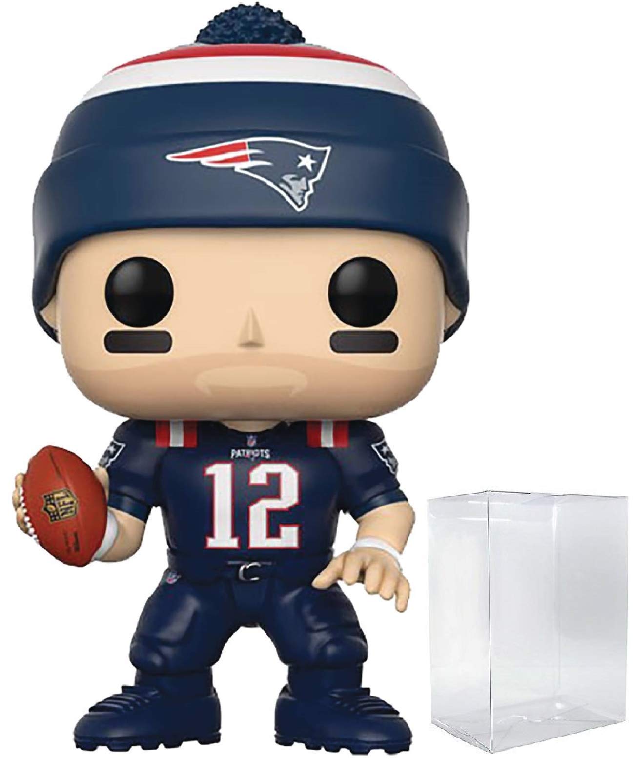 Pop Football: Patriots - Tom Brady (Color Rush) Funko Vinyl Figure (Bundled With Compatible Box Protector Case)