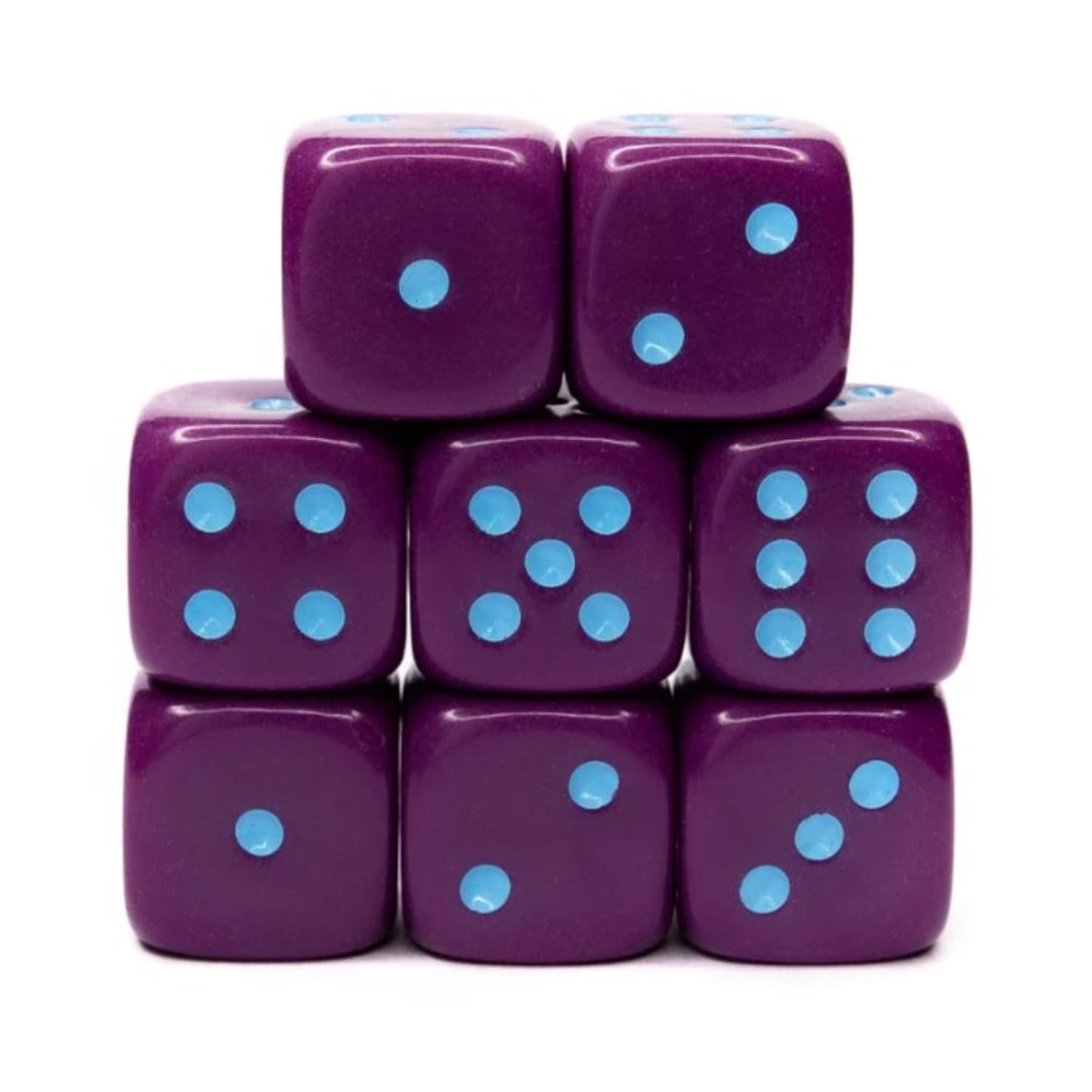 Role 4 Initiative d6 18mm Opaque Dark Purple w/Light Blue (12)