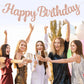Beishida Rose Gold Happy Birthday Banner -No Diy,10Feet,Pre-Strung-Glitter Happy Birthday Sign, Happy Birthday Garland,Happy Bir