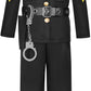 Costumerry Police Officer Costume For Kids Boys Cop Costume Halloween Dress Up (5-7 Years)