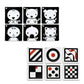 The Original High Contrast Montessori Flashcards For Baby With Stroller Clip By Genius Baby Toys