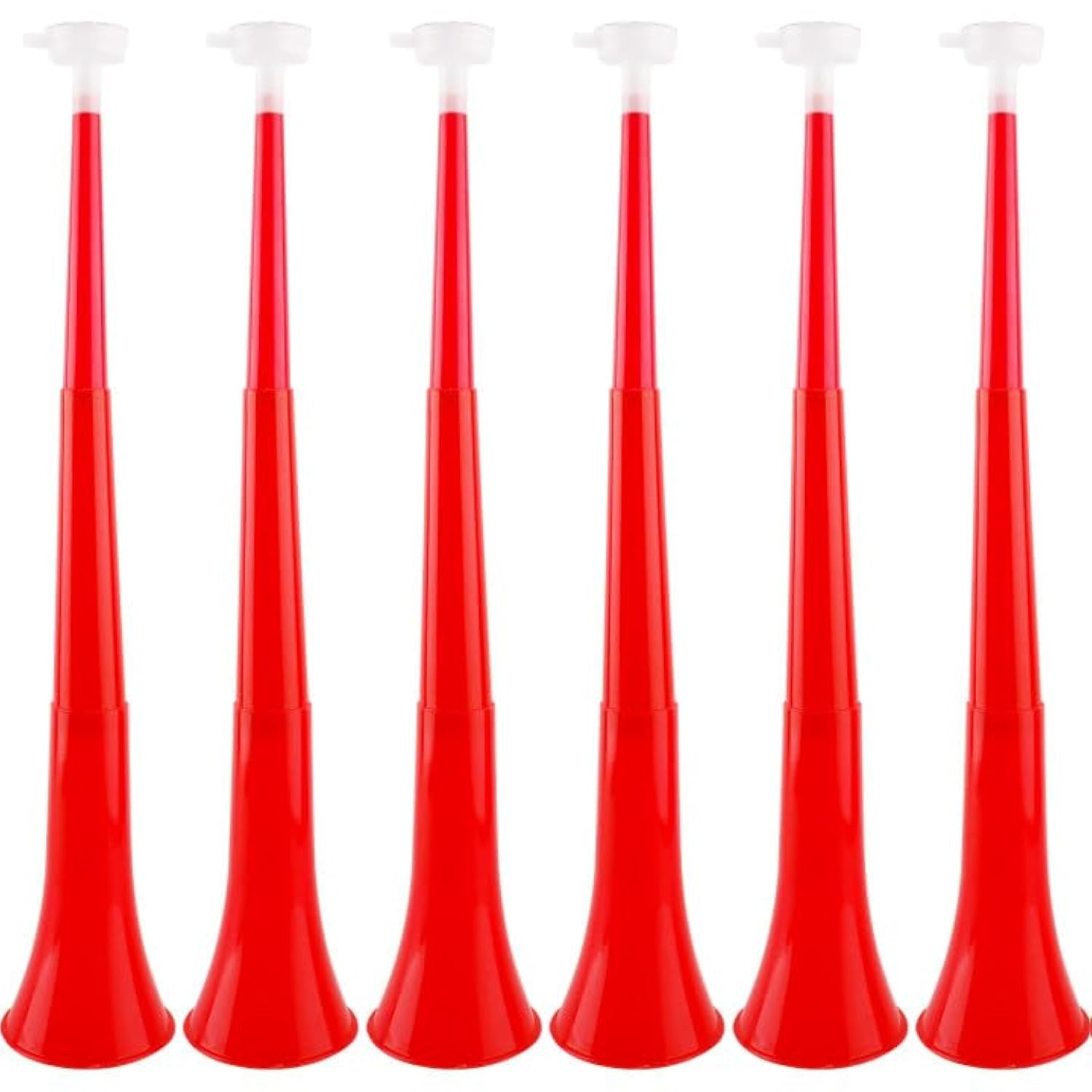 Cagemoga 6 Pieces Collapsible Stadium Horn 24 Inch Plastic Trumpet Horn Stadium Horn Noise Maker For Sporting Events Sports Them