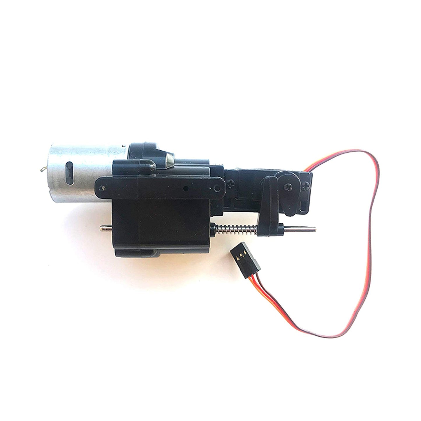 MaxMetal WPL RC Car Split Transfer Speed Gearbox 2 Speed Transmission with 370 Motor+Servo with Metal Drive Shaft for WPL B14 B2