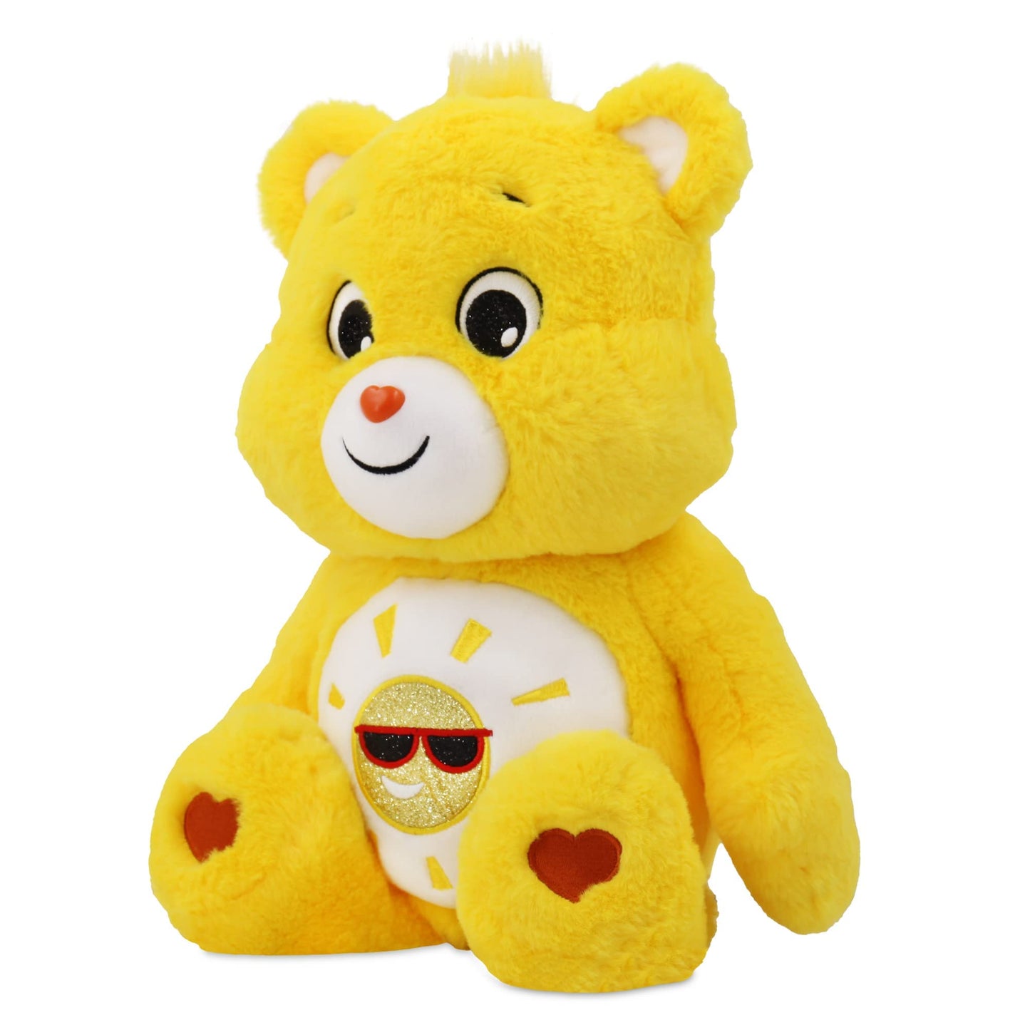 Care Bears 18' Plush - Funshine Bear With Glitter Belly Badge - Soft Huggable Material!