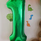 Number Balloon Dark Green 1 Balloon 40 Inch, Wild One Giant Balloons, Baby Girl Boy 1St Birthday Decorations, 1 10 11 16 18 21 B