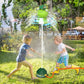 UXSIO Rocket Sprinkler for Kids, Outdoor Water Toys Rocket Launcher, Summer Activity for Boys & Girls Age 3 4 5 6 7 8, Green