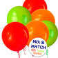 110Pcs Orange Balloon 12 Inch, Orange Latex Balloons For Birthday Party Baby Shower Wedding(With 2 Ribbons).
