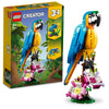 Lego 31136 Creator 3-In-1 The Exotic Parrot, Construction Toy, Jungle Animal Figurines, Frog And Fish, Creative Game For Children From 7 Years Old