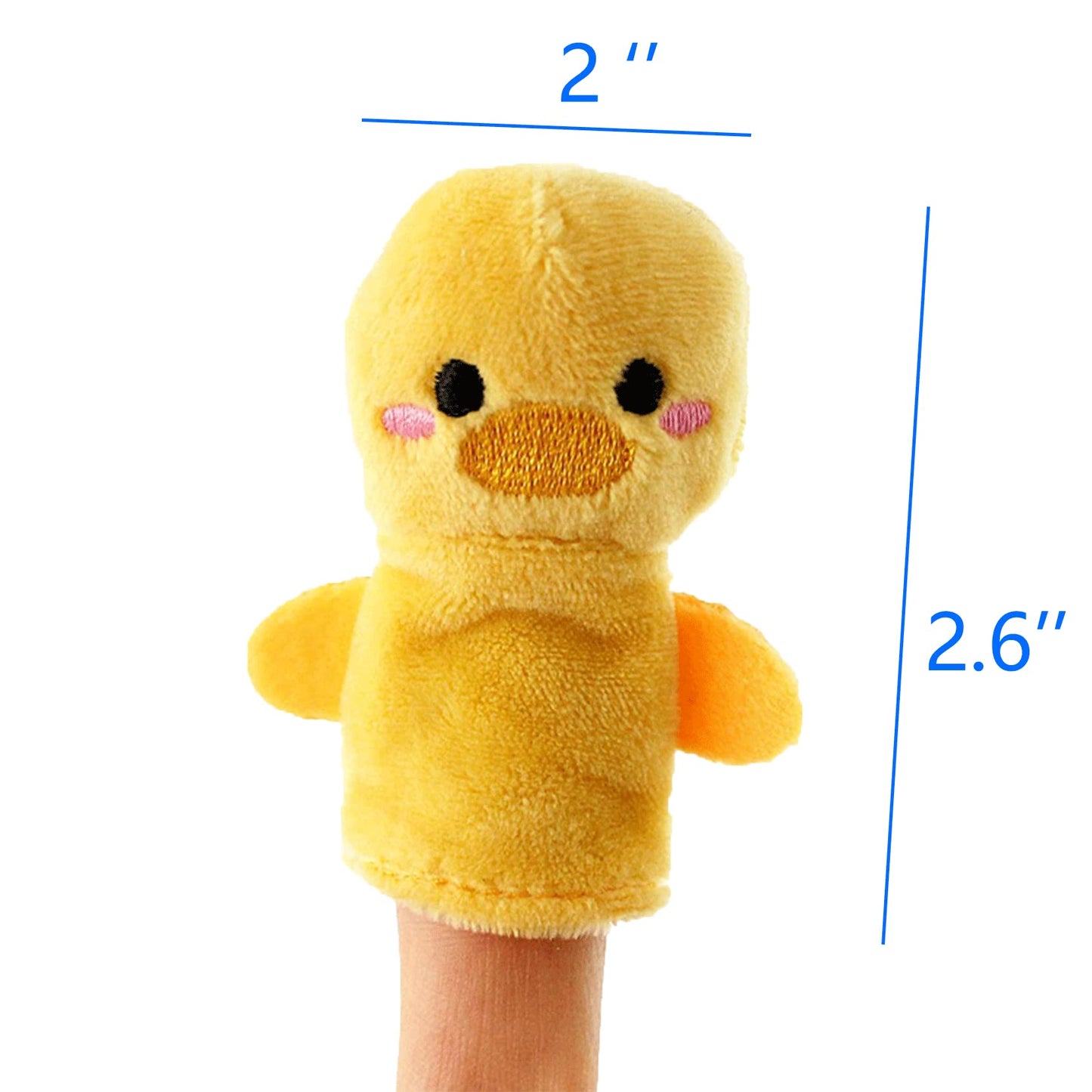 10Pcs Story Time Finger Puppets - Different Cartoon Animal Finger Puppets For Toddlers