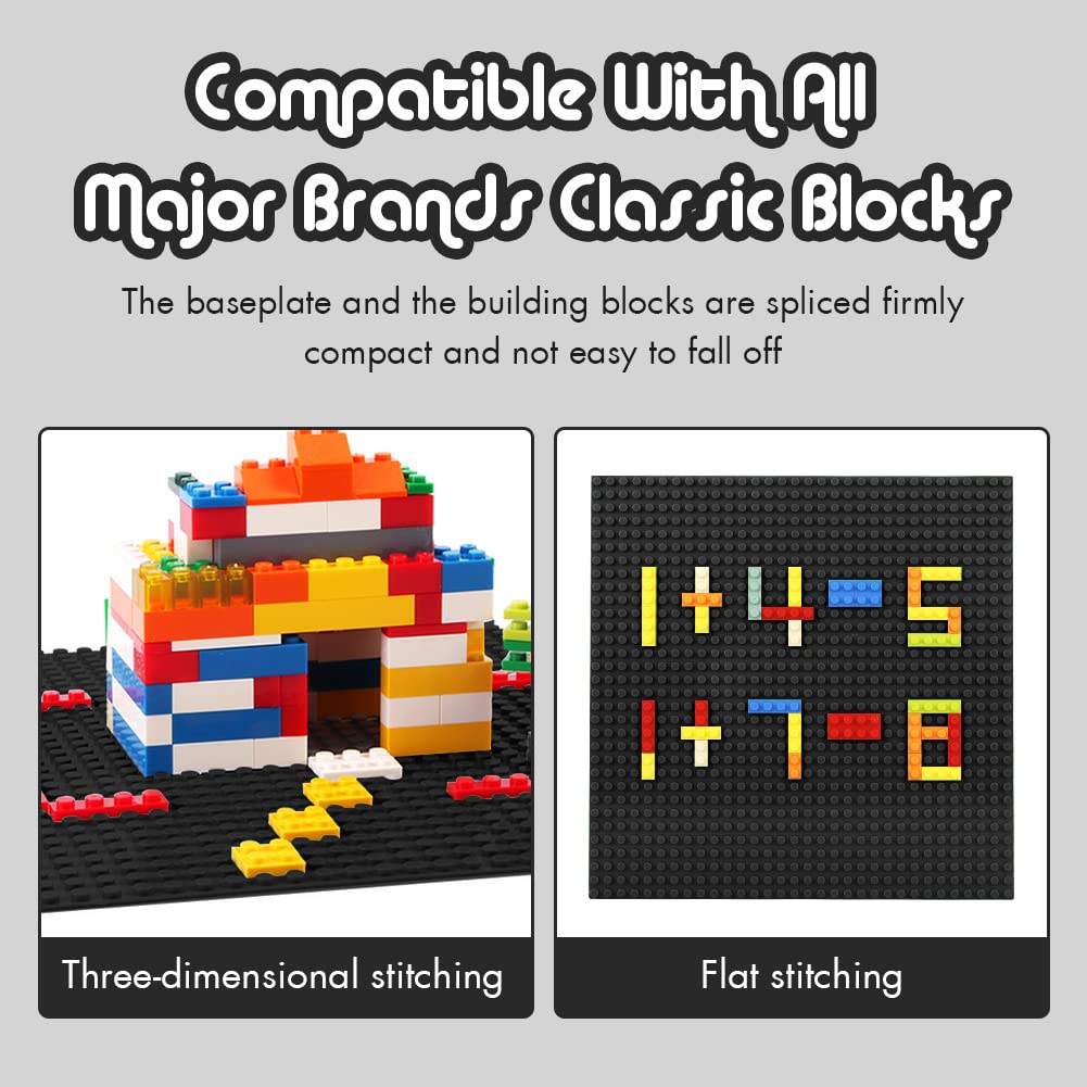 Lekebaby Classic Baseplates Building Base Plates For Building Bricks 100% Compatible With Major Brands-Baseplates 10'' X 10'', P