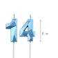 2 inch Blue 14 & 41 Birthday Candles, 3D Diamond Number 14th & 41st Cake Topper for Boys Girls Birthday Party Decorations Theme