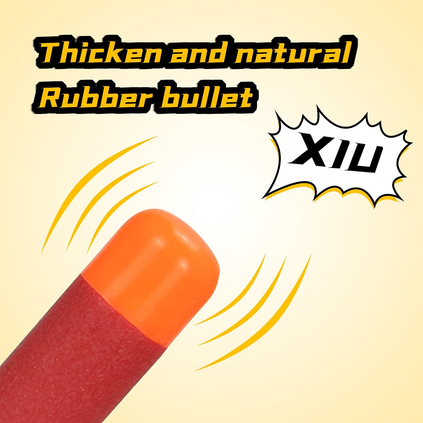 EKIND 9.5cm Foam Darts Compatible for Nerf advanced Mega Series 96-Dart Refill Pack (Red)