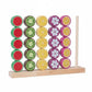 Heavenglow 40 Pieces Wooden Fruit Stacking Game HandEye Coordination Fruit Bead Stacking Toy Early Learning Color Matching Stru