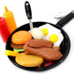 25 Pcs Play Food Kids Toy Set For Toddlers, Kitchen Cooking Toy Fast Food Pretend Play Toy Grill Set With Pan, Spatula & Sauce B