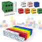 80PCS Foam Dice Set Small Colorful Dices with Number Dots for Math Game Building Toys Classroom Educational Toy Entertainment fo