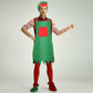 Sunshane 4 Pieces Christmas Elf Kits Include Elf Aprons And Elf Hats For Christmas Party Costume Supplies (Red And Green)
