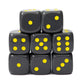 Role 4 Initiative D6 18Mm Opaque Dark Gray W/Yellow (12)