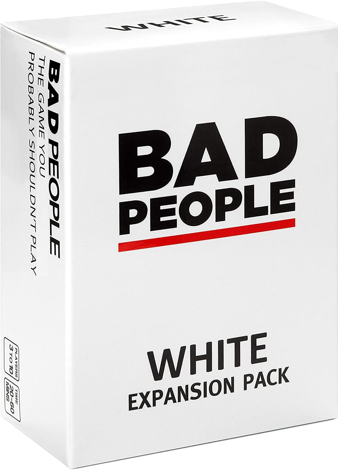 BAD PEOPLE Party Game - White Expansion - 100 New Question Cards for The Hilarious mature-themed Card Game for Fun Parties & Board Games Night with Your Group - Find Out What Your Friends Really Think of You