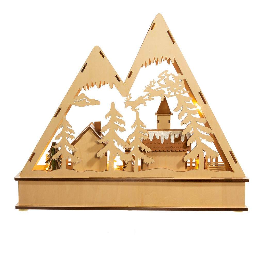 Kurt S. Adler Christmas Village JEL0957, Multicolor, 11.4in, Iron