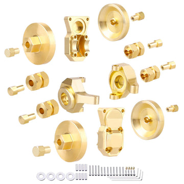 Hobbypark Steering Knuckles Wheel Weights Diff Cover Front Rear Extended 7Mm Wheel Hex Hubs Adapters For Axial Scx24 Upgrades Se