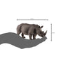 Mojo White Rhinoceros Rare Realistic International Wildlife Hand Painted Toy Figurine
