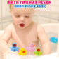10 Pack: Numbers Counting Rubber Ducks Colorful Bath Toys - 1, 2, 3 Learn To Count Numeracy Early Learning Educational Bathtime Squeak Duckies Bathtub Set For Kids, Toddlers