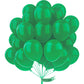 PartyWoo 12 Inch Pearl Green Balloons, 50 pcs Rubber Clover Green Balloons for Party Decorations, Birthday & Wedding Decor