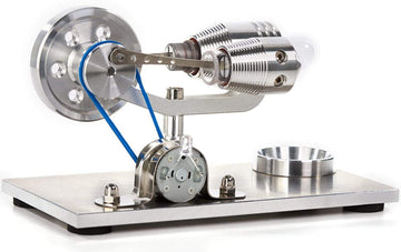Sunnytech Hot Air Stirling Engine Motor Model Educational Toy Electricity Generator Colorful Led Sc (Sc010)