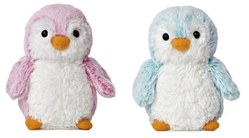 Aurora Pink And Blue Pom Pom Penguin 6 Inch Plush Bundle