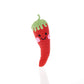 Pebble 200-028Ch Fair Trade Handmade Crochet Cotton Red Chilli Rattle, 5-Inch Length