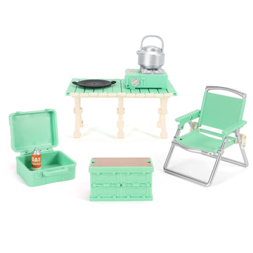 Dollhouse Furniture Set for Kids Toys Miniature Doll House Accessories Pretend Play Toys for Boys Girls & Toddlers Age 3+ with C