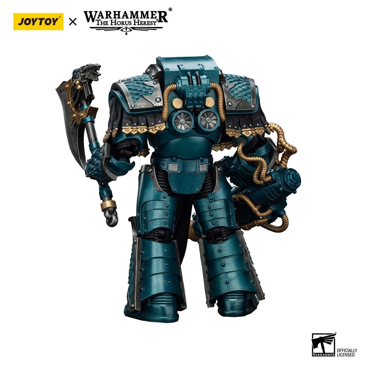 JOYTOY Warhammer The Horus Heresy Alpha Legion Lernaean Terminator with Conversion Beam Cannon - 1:18 Scale 5.39in Action Figure