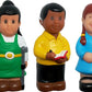 Get Ready Kids Friends with Disabilities Play Figures Set of 5 - Colorful Plastic Toys in Red, Yellow, Purple, Blue, Green