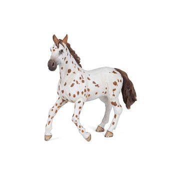 Papo - Hand-Painted - Figurine - Horses,Foals And Ponies - Brown Appaloosa Mare Figure-51509 - Collectible - For Children - Suitable For Boys And Girls - From 3 Years Old, Multicolor, Oner Size