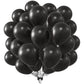 Kalor 12 Inch Black Balloons, 50 Pcs Latex Helium Balloons For Kid'S Birthday Party, Baby Shower, Wedding, Graduate Party Decorations