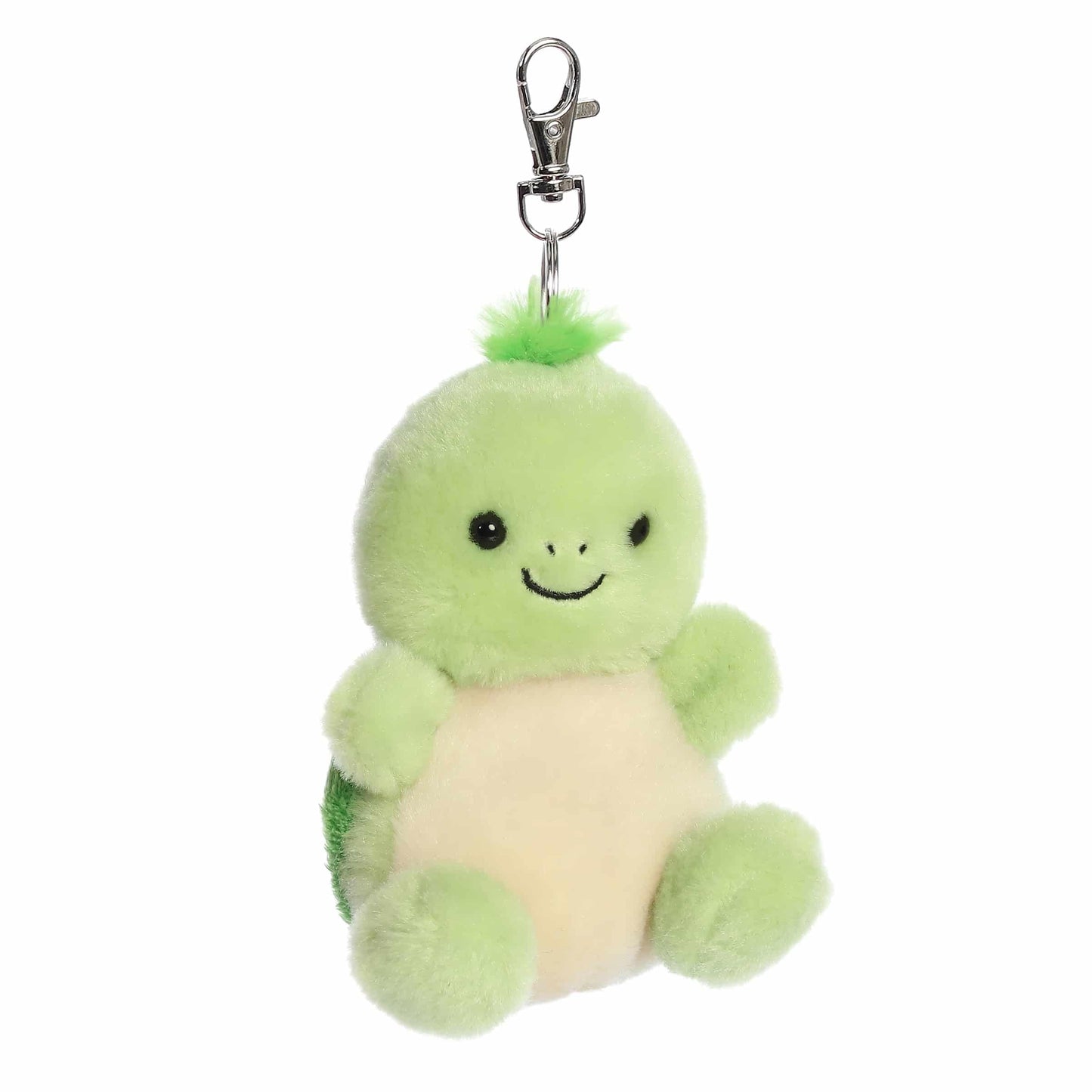 Aurora Adorable Palm Pals Tiny Turtle Clip-On - Fun Collectible Plush for Kids and mature-themed Collectors - Perfect for Decorating Rooms and Birthday Gifts - Green 4 Inches