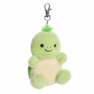 Aurora Adorable Palm Pals Tiny Turtle Clip-On - Fun Collectible Plush for Kids and mature-themed Collectors - Perfect for Decorating Rooms and Birthday Gifts - Green 4 Inches